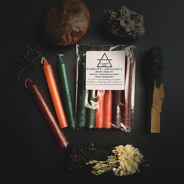 Stability + Abundance Ritual Pack (6 Candles)