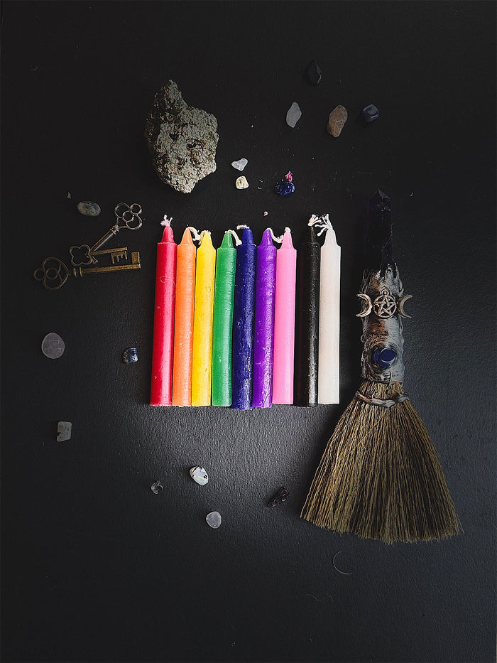 FULL SPECTRUM PACK — 9-Candle Rainbow Ritual Set