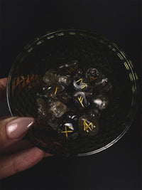 Smoky Quartz & Lapis Lazuli Rune Sets