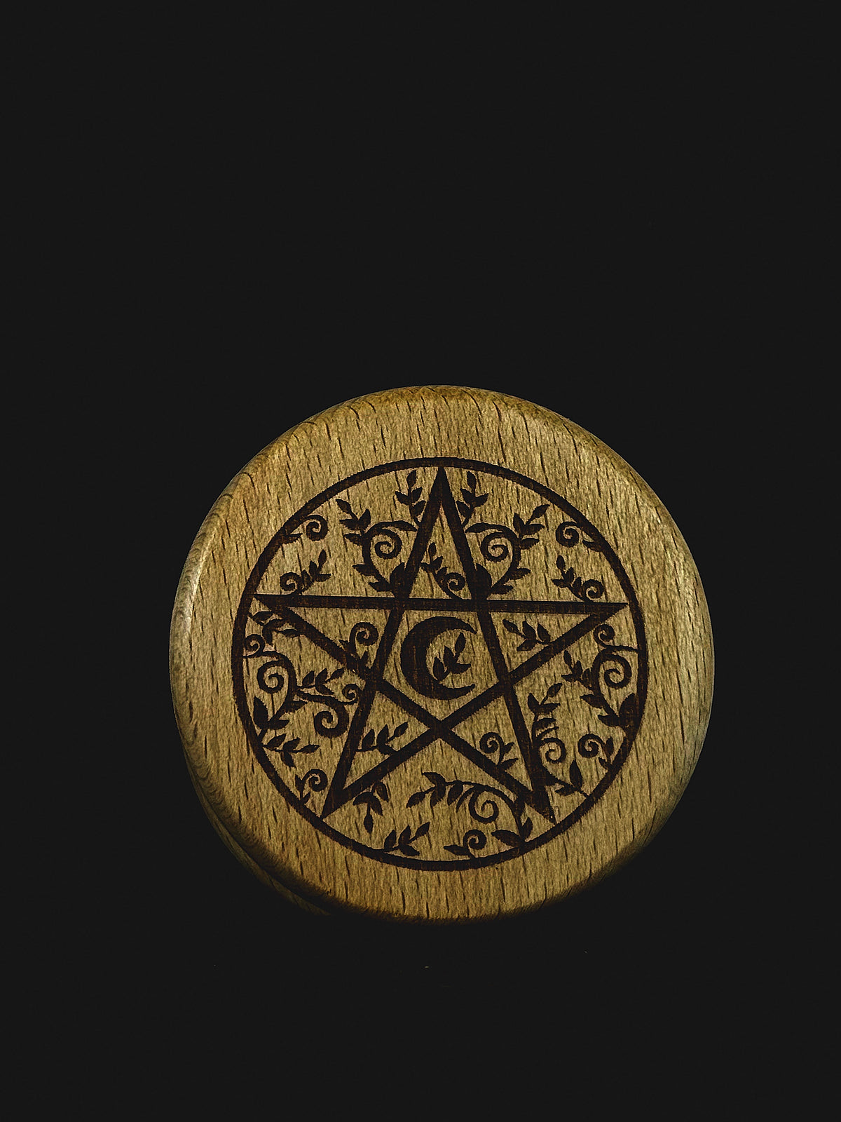 Pentacle Wooden Herb Grinder