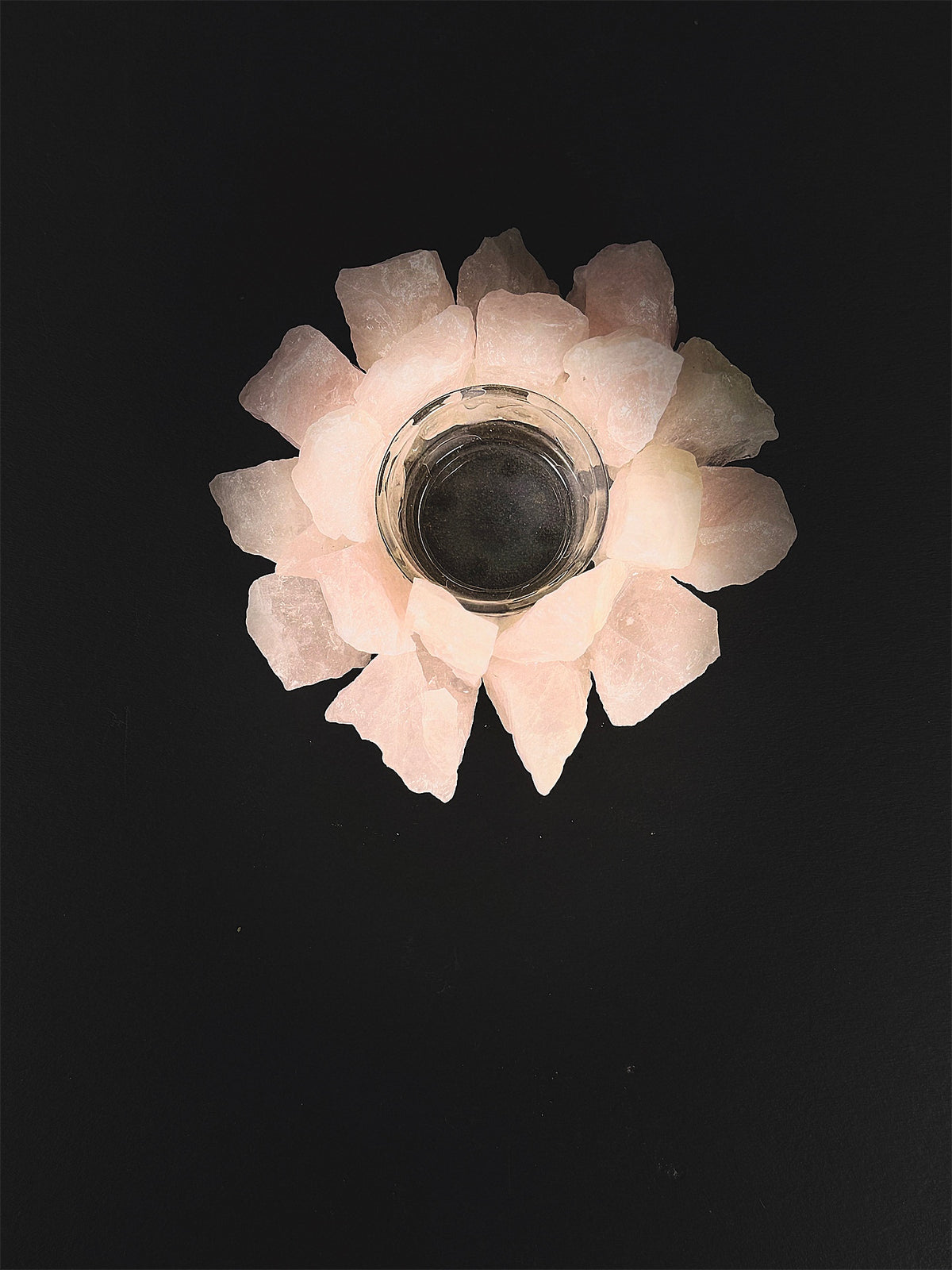 Rose Quartz Tea Light Holder