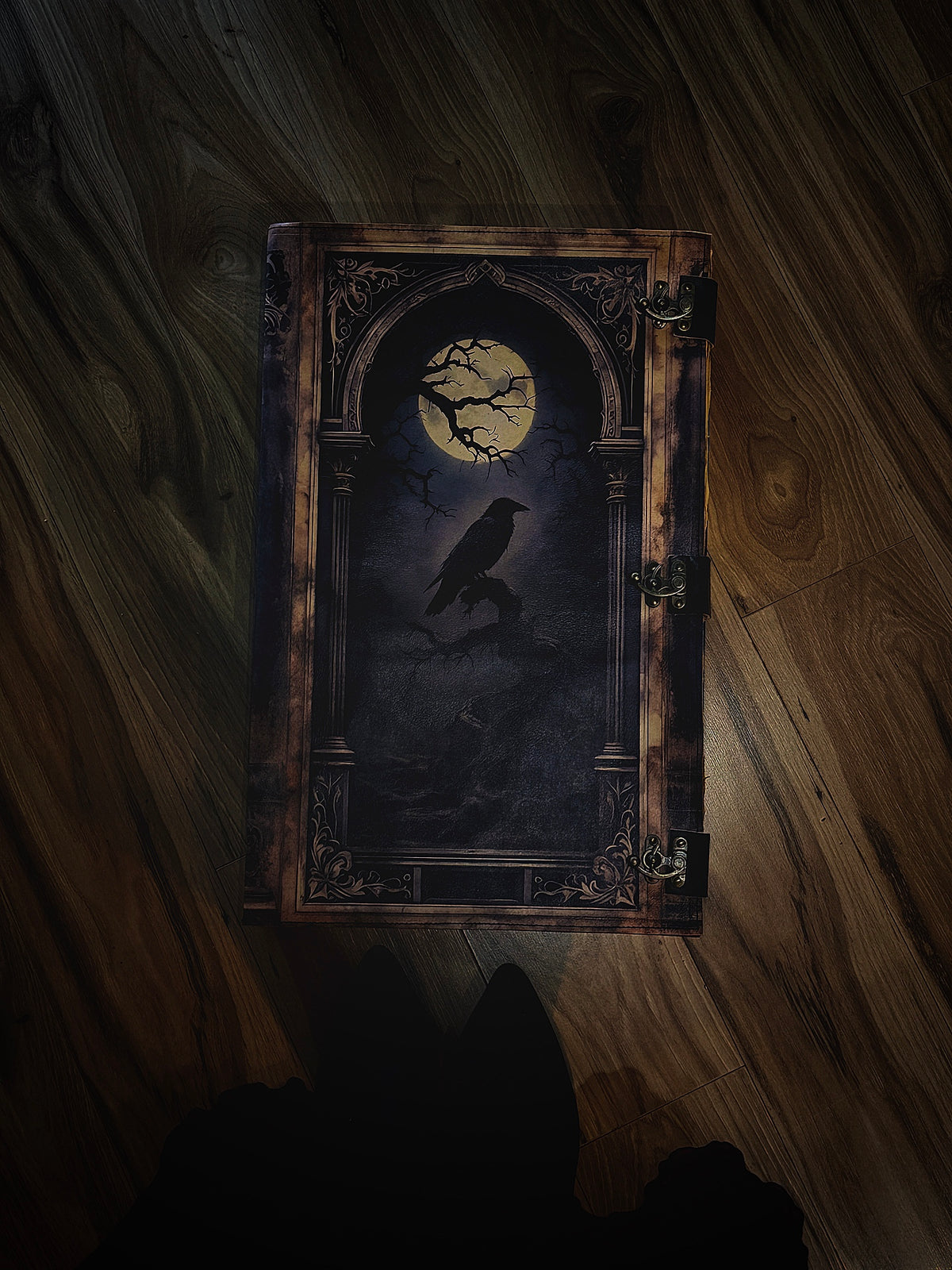 Raven Moon Grand Grimoire | Genuine Leather Ritual Book