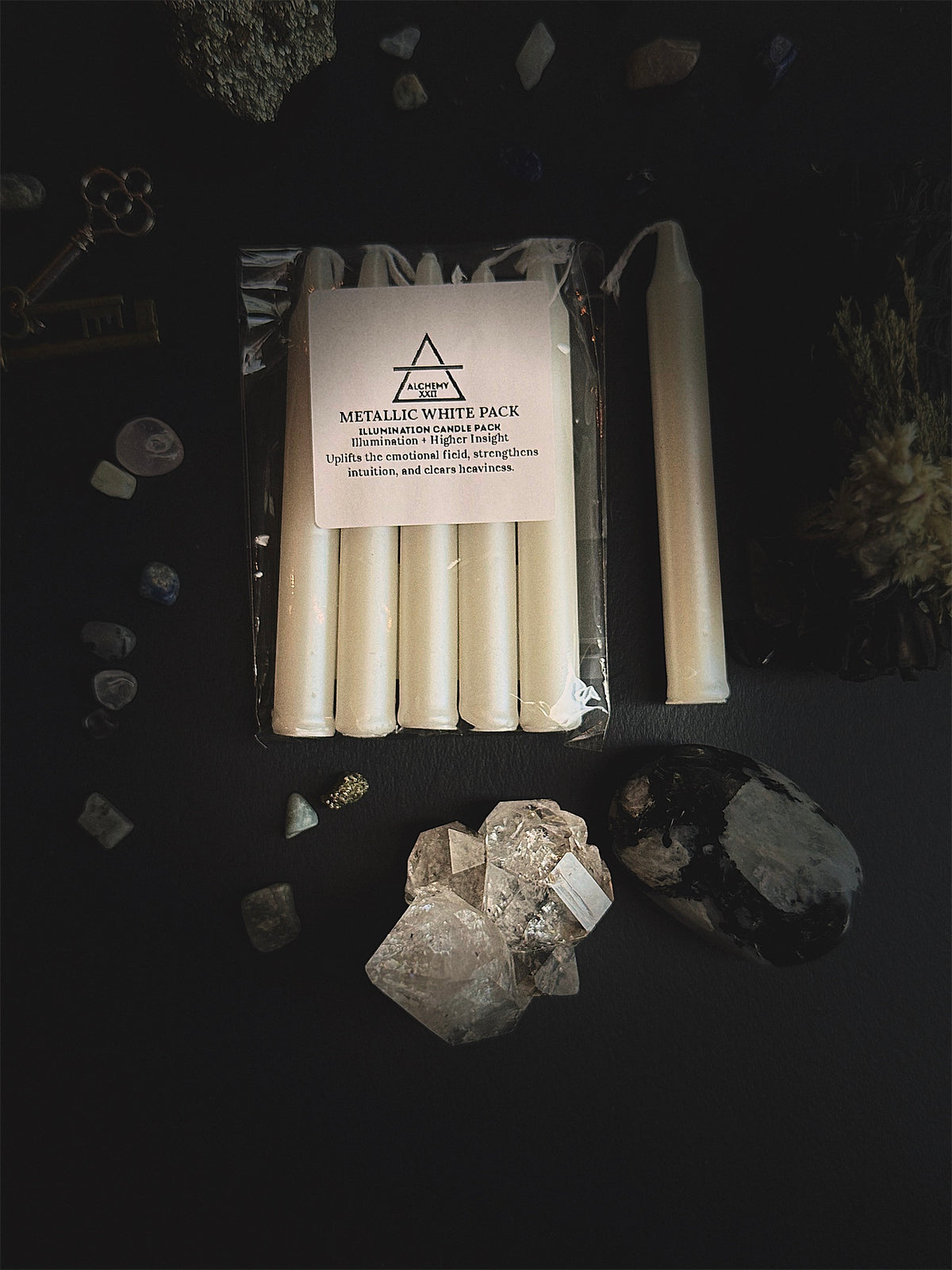 METALLIC WHITE PACK — Illumination Candle Pack (5-Pack)