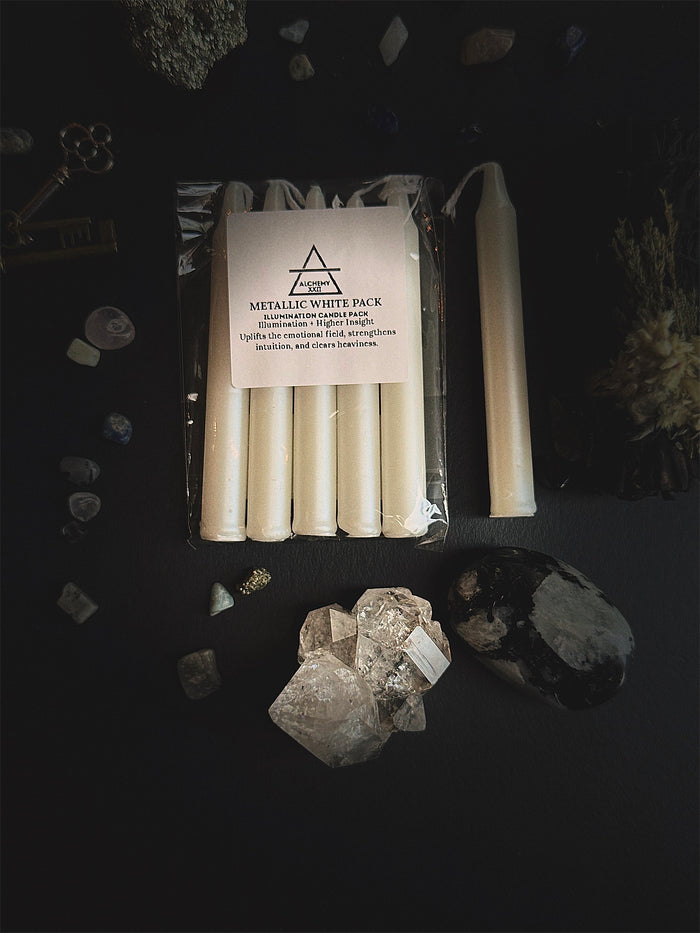 METALLIC WHITE PACK — Illumination Candle Pack (5-Pack)