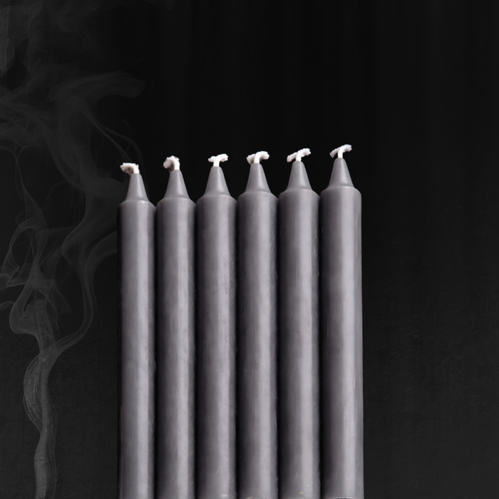 Gray Ritual Candle Pack – Neutralizing + Integration (6 Candles)