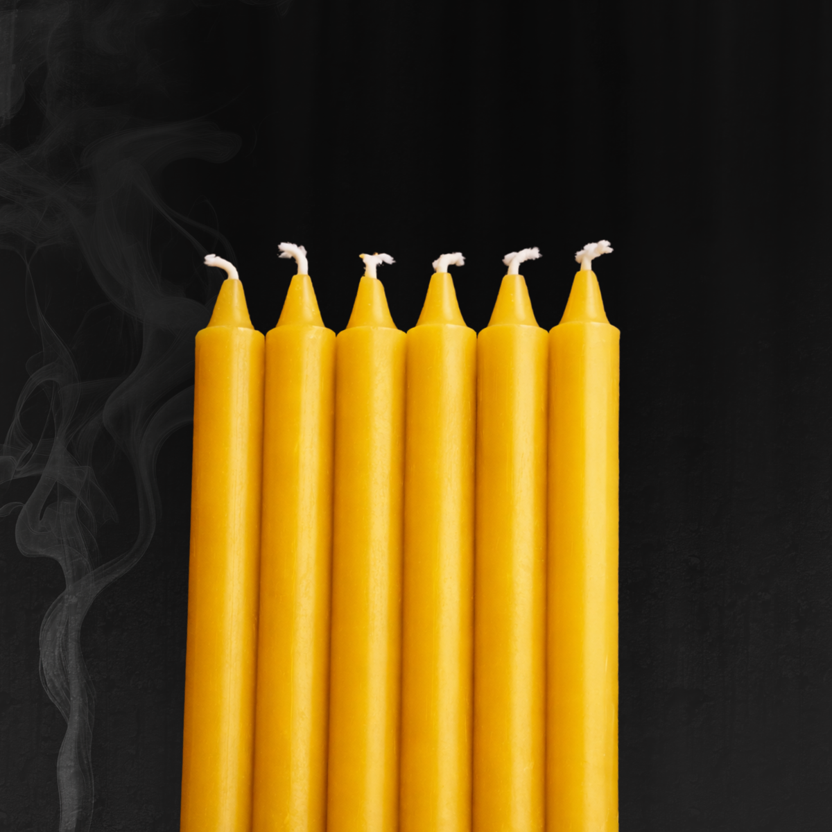 Yellow Ritual Candle Pack – Clarity + Confidence (6 Candles)